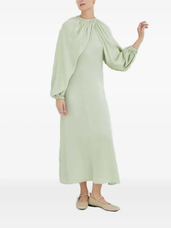 Day Birger Et Mikkelsen balloon-sleeve Maxi Dress | Green | FARFETCH