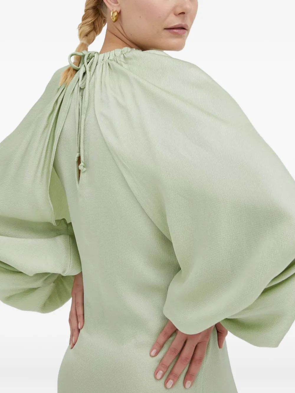 Day Birger Et Mikkelsen Maxi-jurk met ballonmouwen Groen