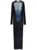 Jean Paul Gaultier mesh maxi dress - Blue