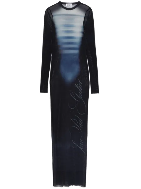 Jean Paul Gaultier vestido largo de malla
