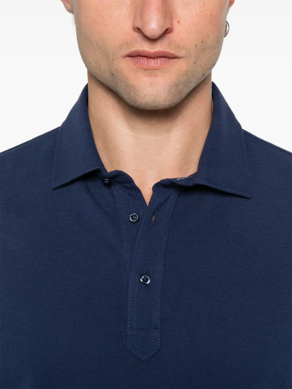 Brunello Cucinelli Katoenen poloshirt Blauw