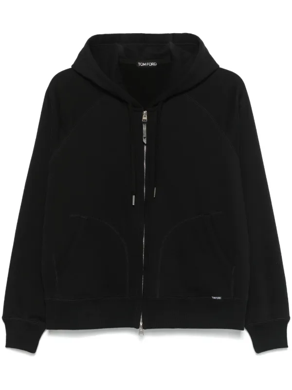 TOM FORD zip-up Hoodie | Black | FARFETCH