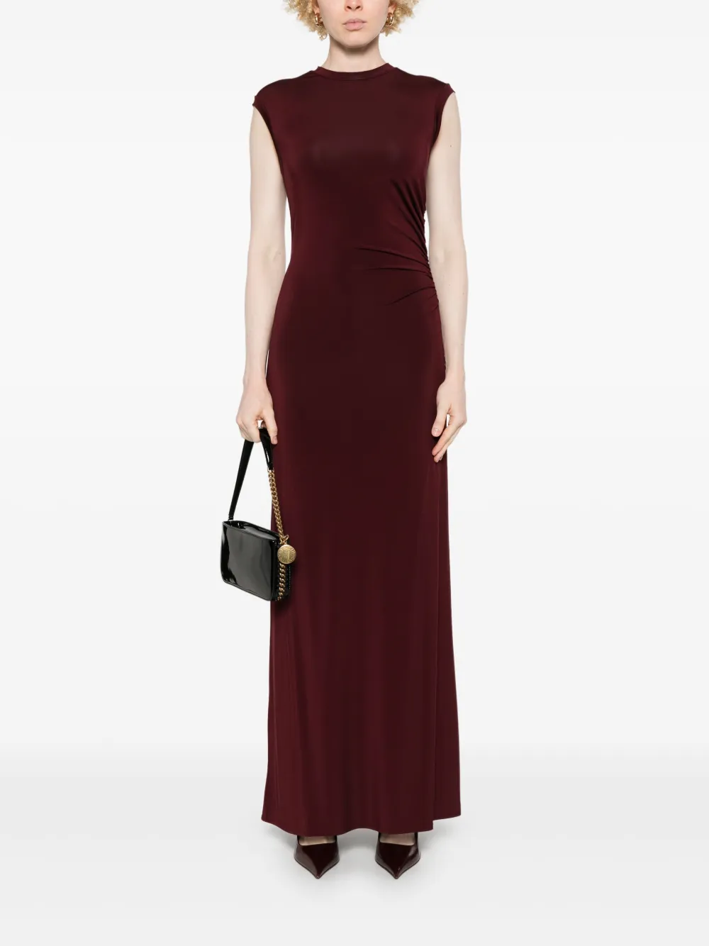 stellamccartney Stella McCartney Mouwloze maxi-jurk - Rood