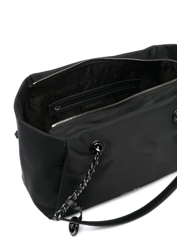トートバッグ Michael By Michael Kors Nylon Small Georgia Shopping Bag Michael Kors Small Georgia Tote Bag | Black | FARFETCH UZ