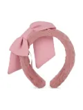 Patachou faux-fur bow headband - Pink