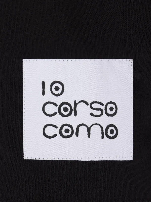 10 CORSO COMO logo-patch Cotton T-shirt | Black | FARFETCH JO