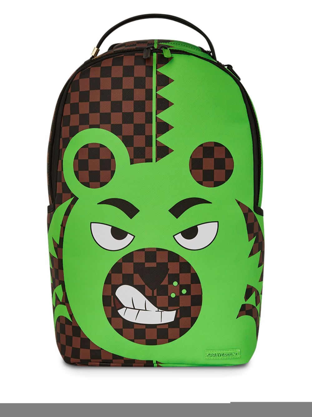 sprayground kid Green Bear Face backpack - Brown