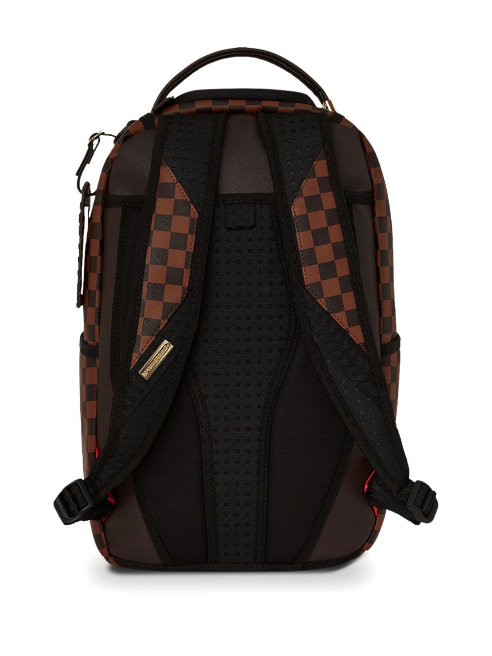 sprayground kid Core Emboss Check backpack - Brown