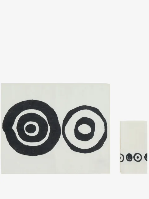 10 CORSO COMO set de servilletas y mantel con estampado Circles
