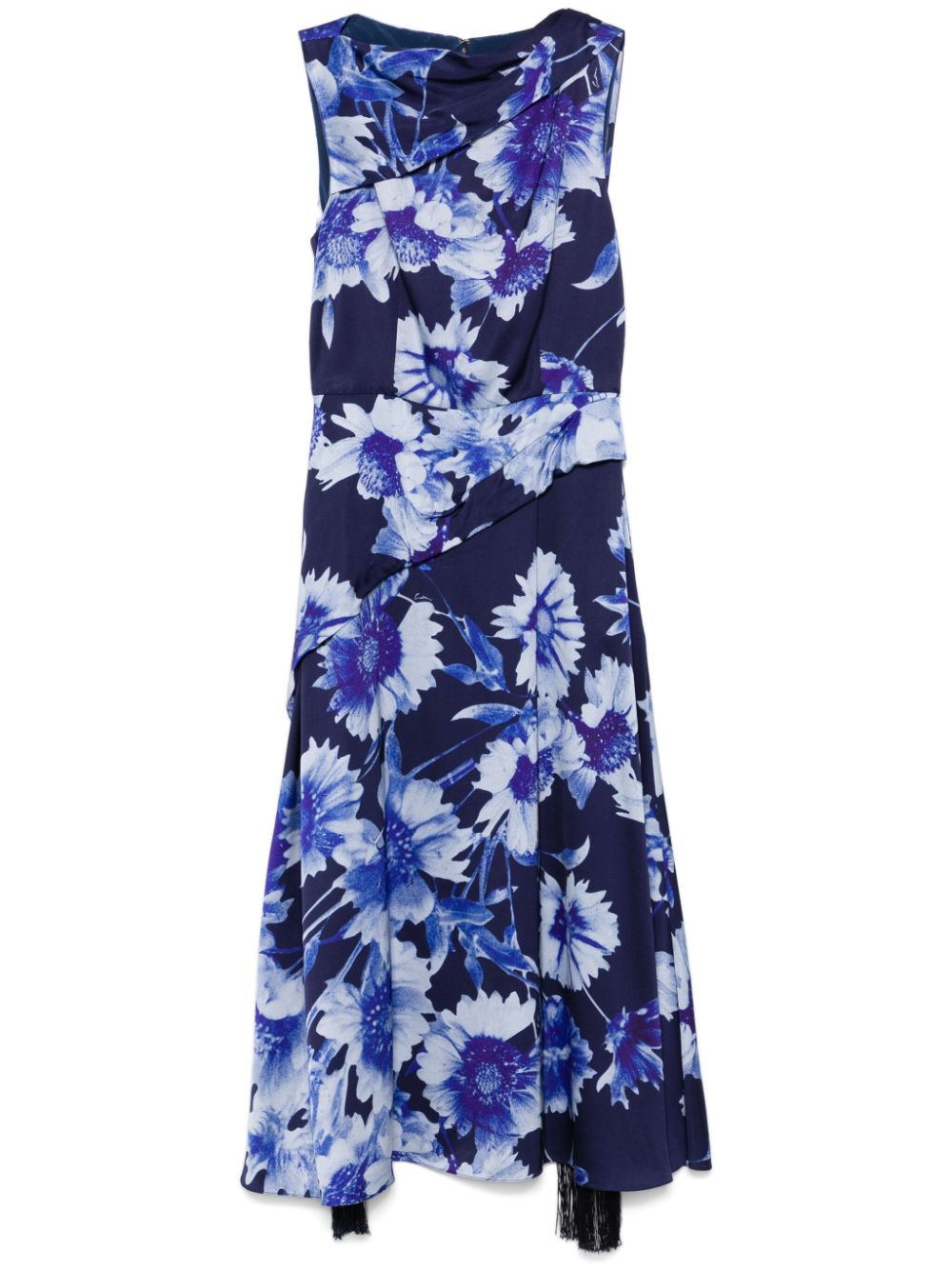 floral-print midi dress