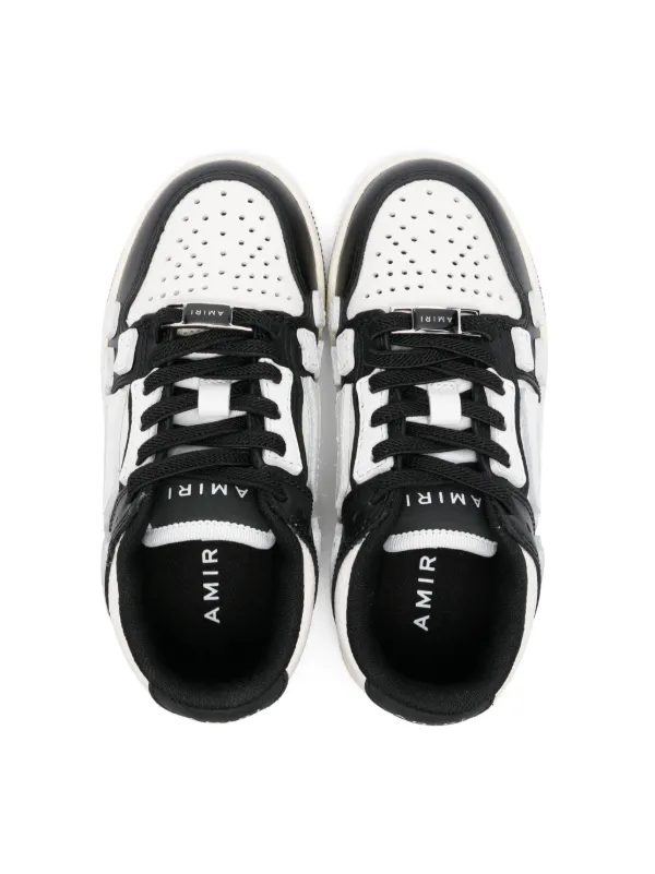 AMIRI Kids Black and White Sneakers AMIRI Kids Black & White Checkered Skel Top Low Sneakers Amiri main image 3