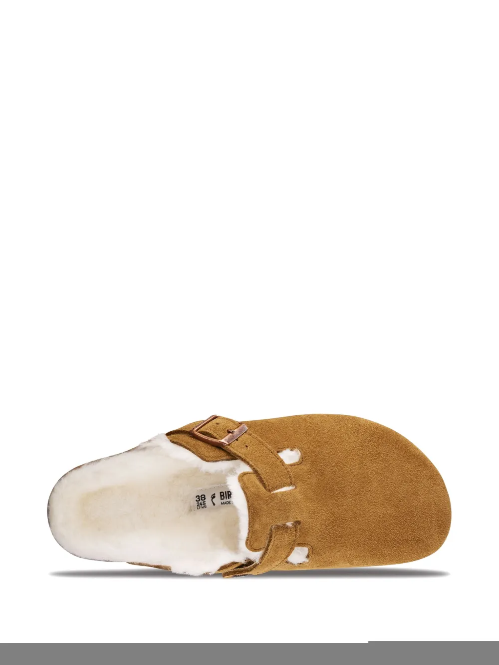 Birkenstock Women Boston Shearling Clog Sandals In Brown