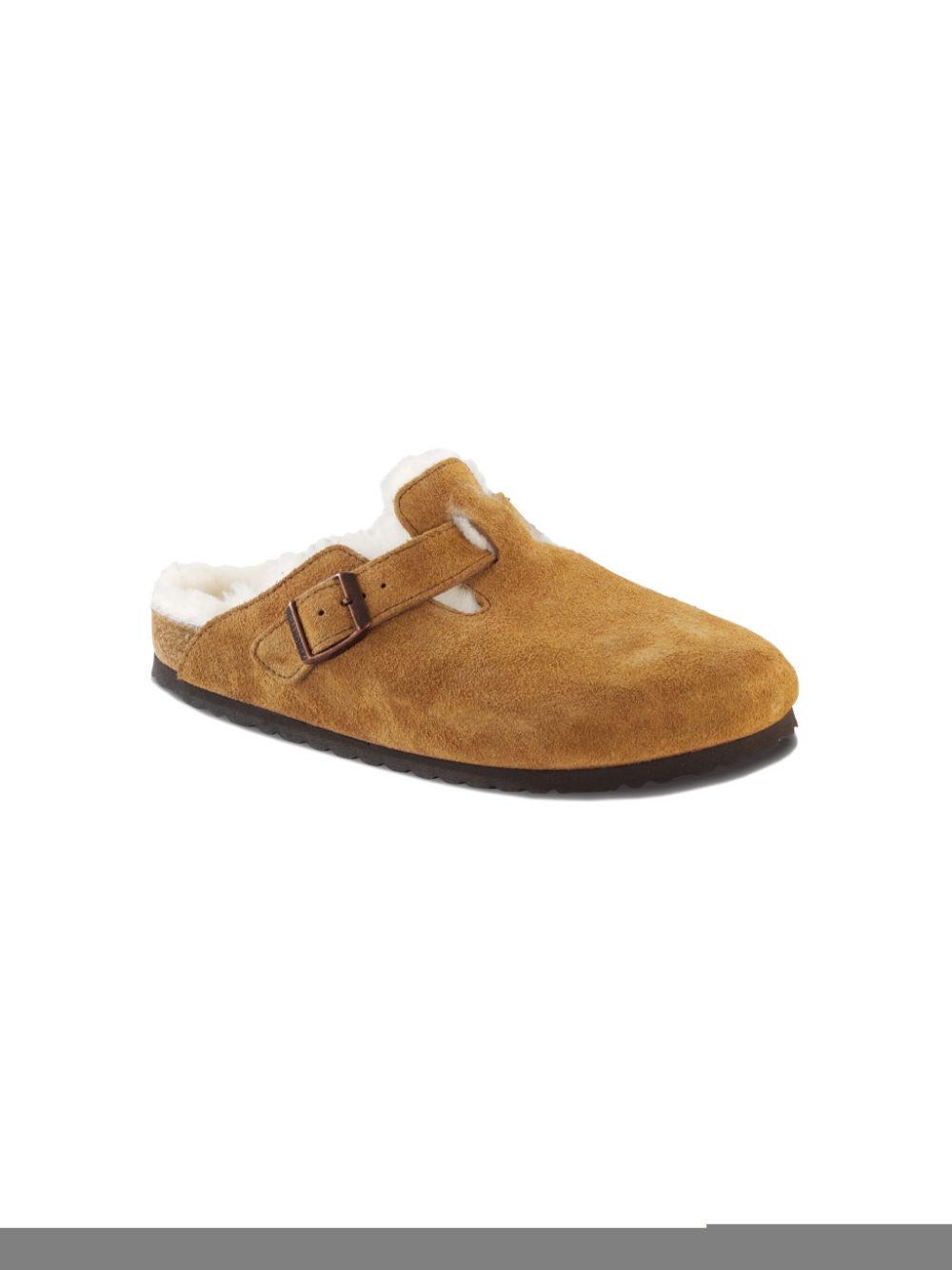 Birkenstock Kids Boston slippers Brown