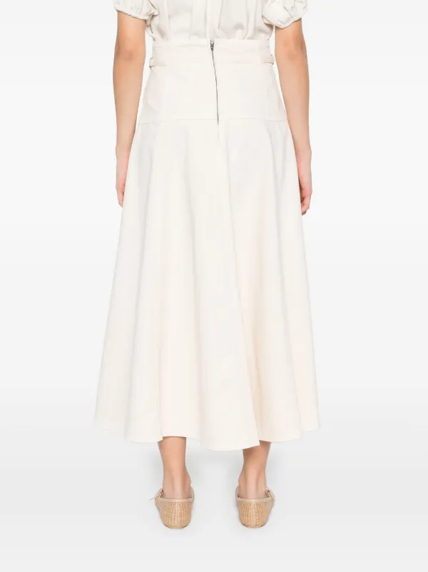 送料込/関税込■Ulla Johnson■Brigette プリーツミディスカート Ulla Johnson Brigette Midi Skirt | Neutrals | FARFETCH