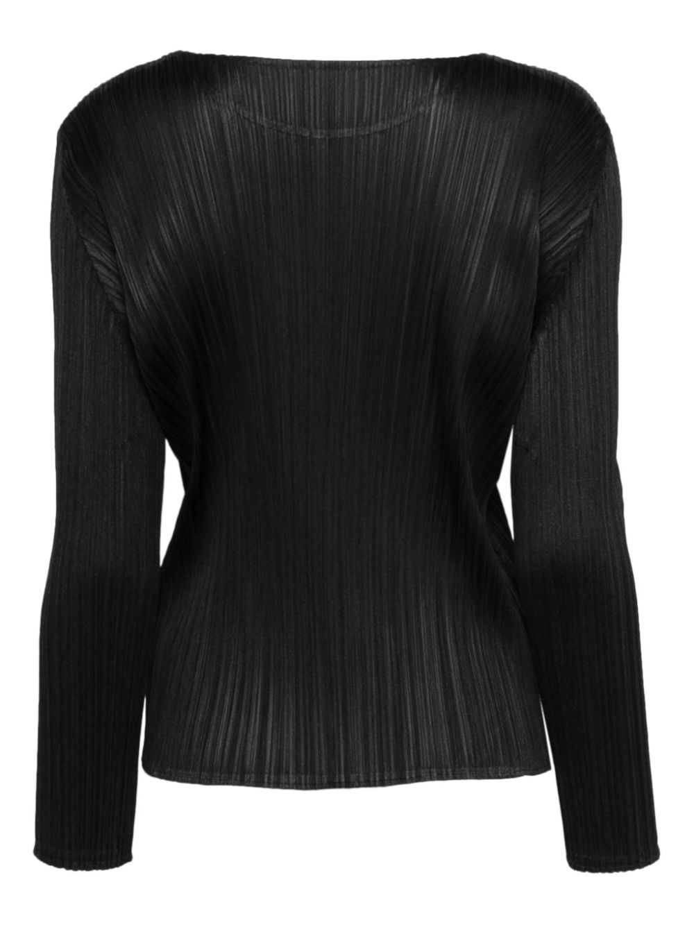 Pleats Please Issey Miyake Monthly Colors : November top - Zwart