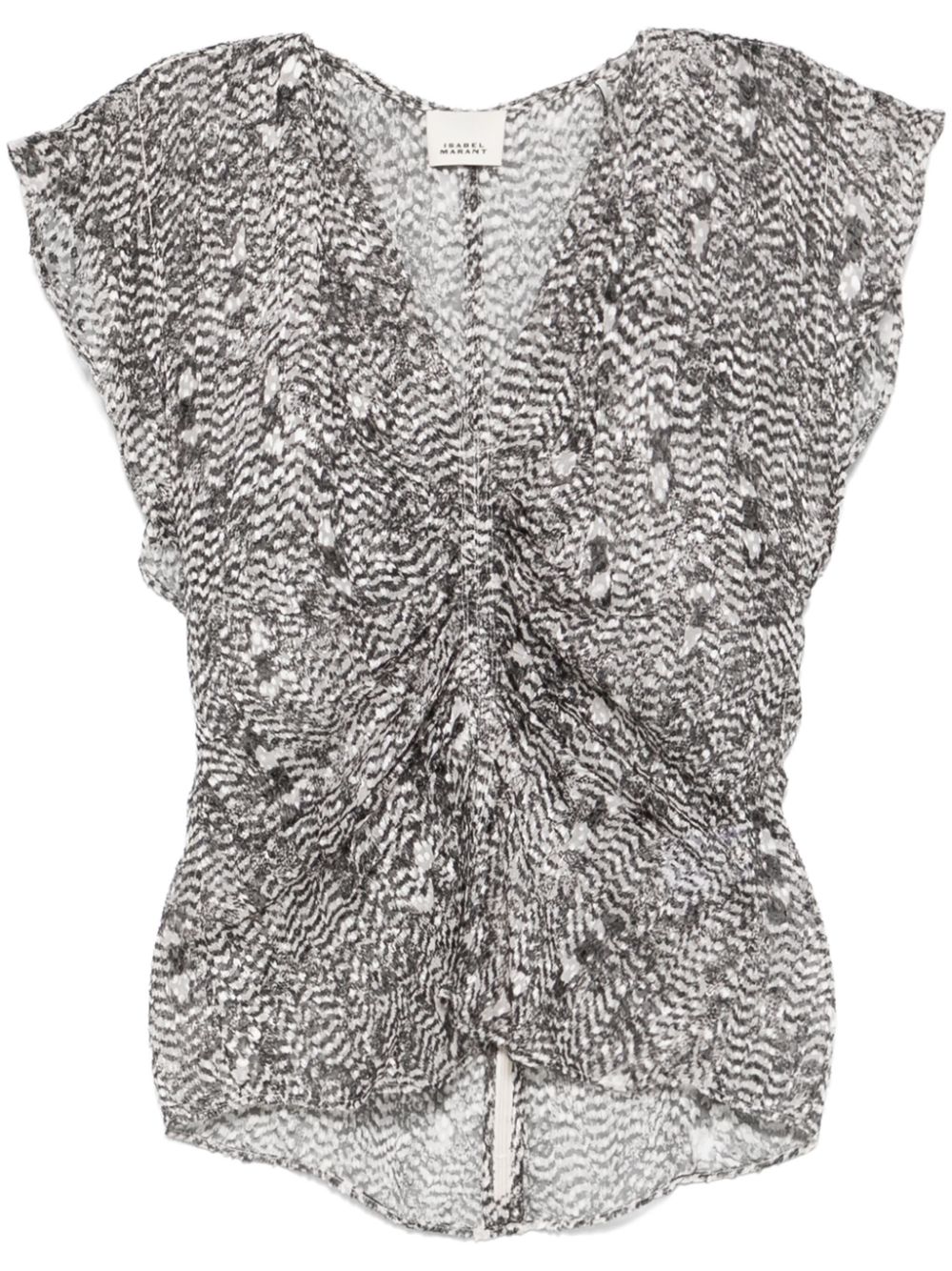 ISABEL MARANT Lonea blouse Grijs