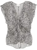 ISABEL MARANT Lonea blouse - Grey