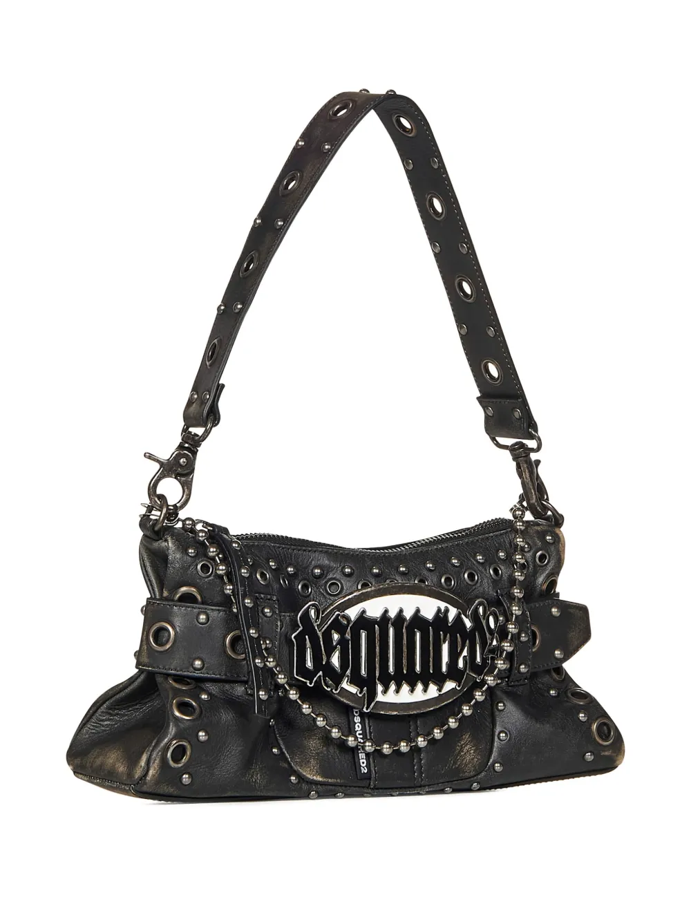 Dsquared2 Schultertasche Mit Nieten In Gray