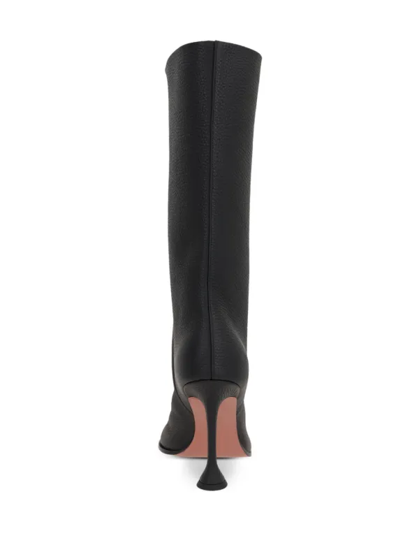 Amina Muaddi 95mm Liya Boots | Black | FARFETCH