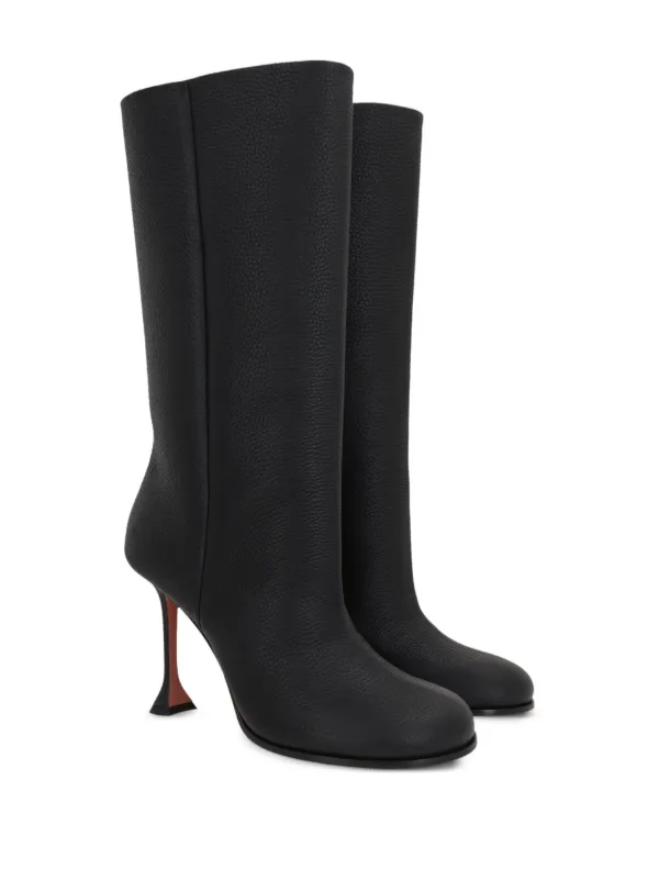 AMINA MUADDI 14B363604VITBLACK 関税送料込 Amina Muaddi 95mm Liya Boots | Black | FARFETCH
