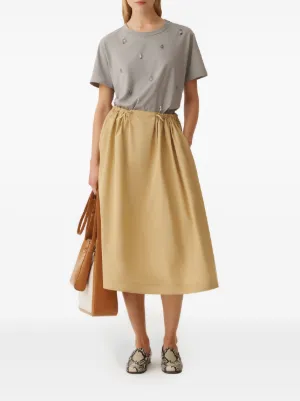 スカート FABIANA FILIPPI Woman Skirt Beige GND215F426 0157 ファビアナフィリッピ FABIANA FILIPPI 膝丈 台形スカート