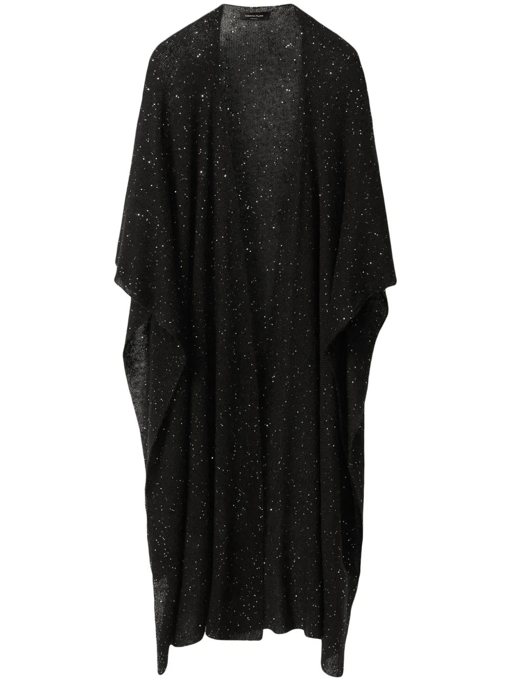 Fabiana Filippi Cape met pailletten Zwart