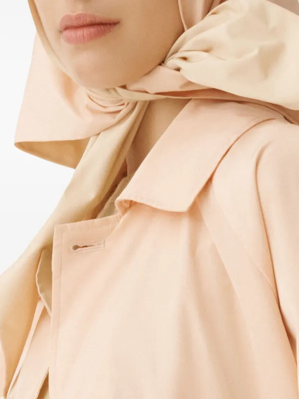 Fabiana Filippi Abrigo Con Cuello Oversize Rosado FARFETCH AR