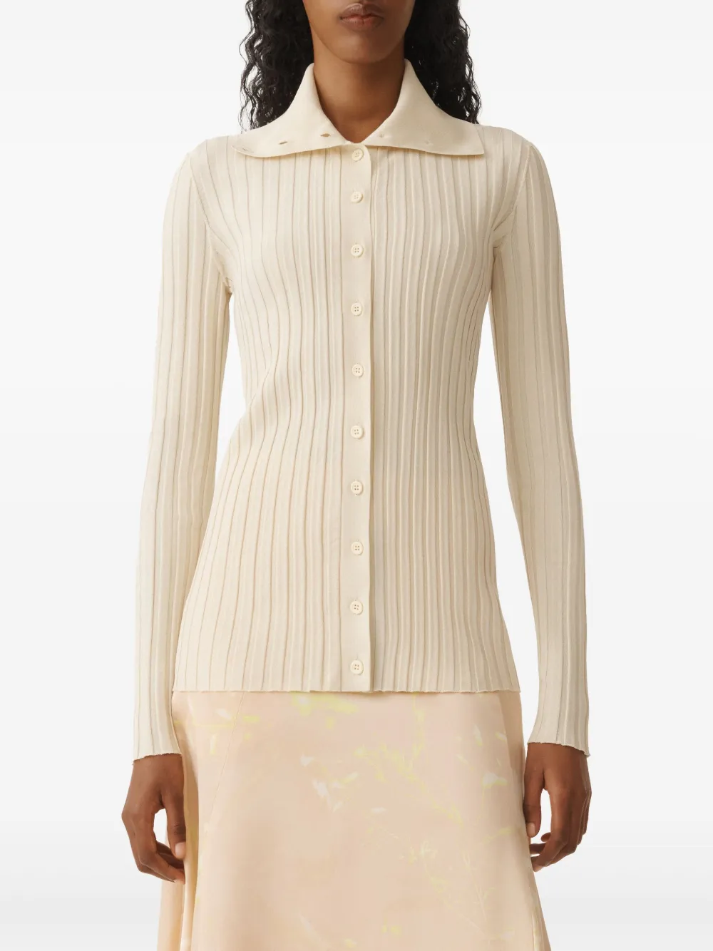 Fabiana Filippi Grofgeribbeld vest Wit