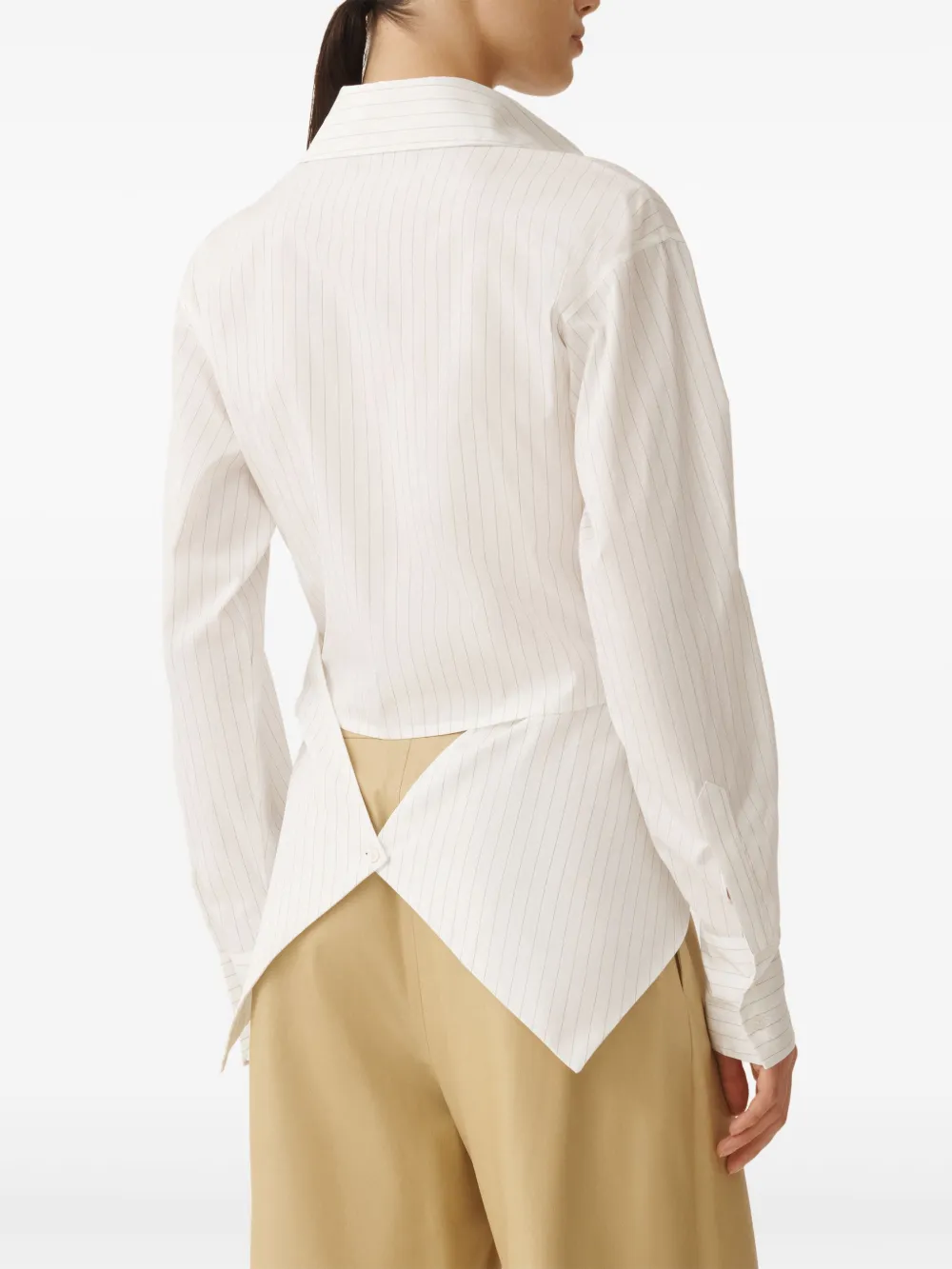 Fabiana Filippi Geruit blouse Wit