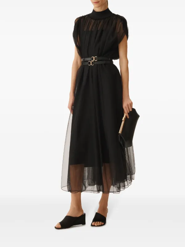 Fabiana Filippi チュール ドレス | ブラック | FARFETCH JP