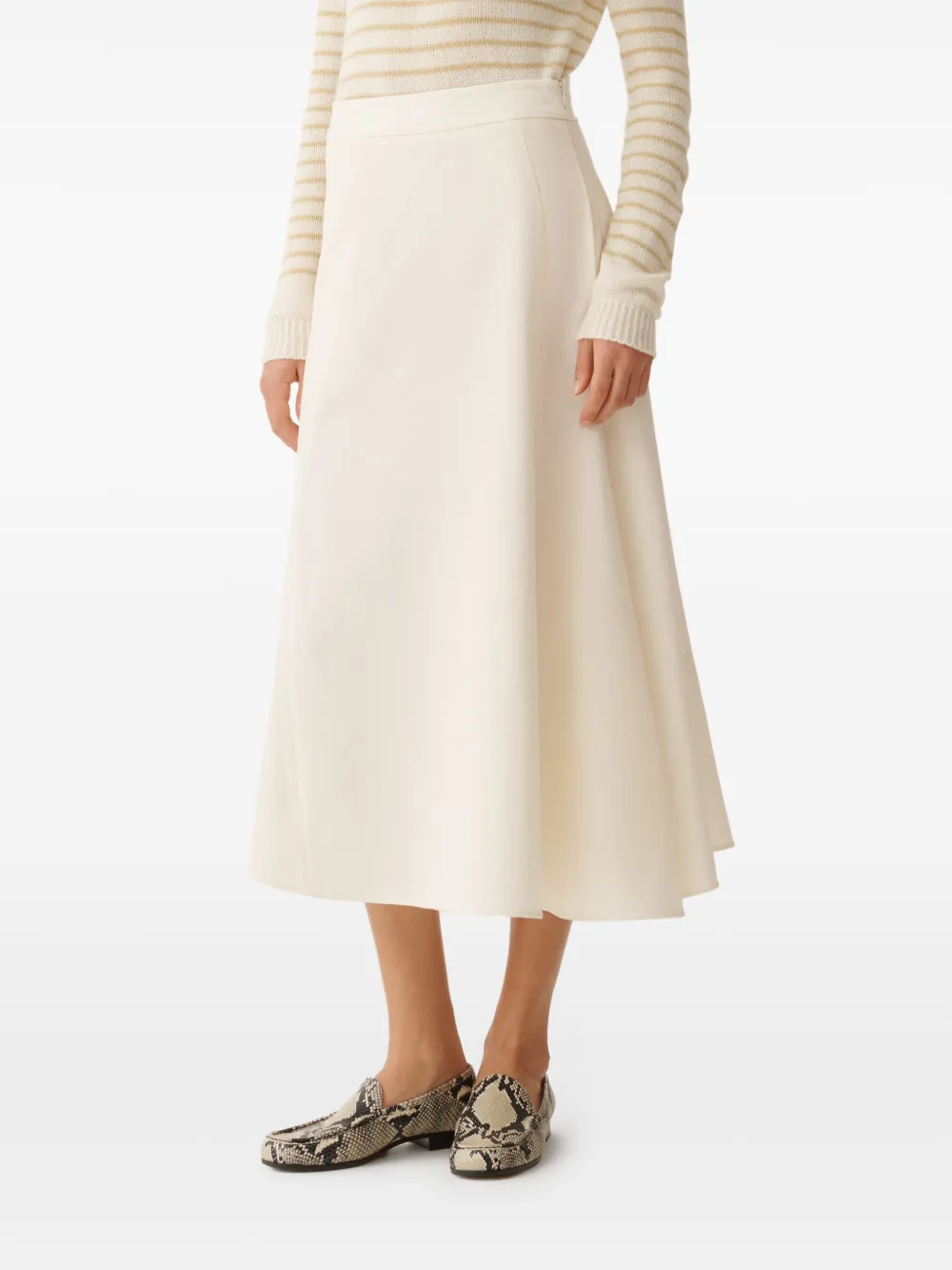 Fabiana Filippi A-lijn midi-rok Wit