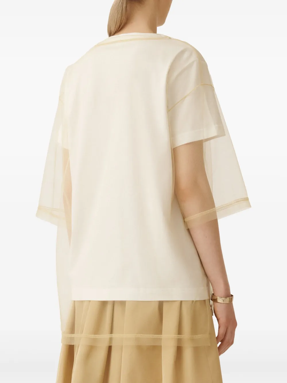 Fabiana Filippi Gelaagd T-shirt Beige