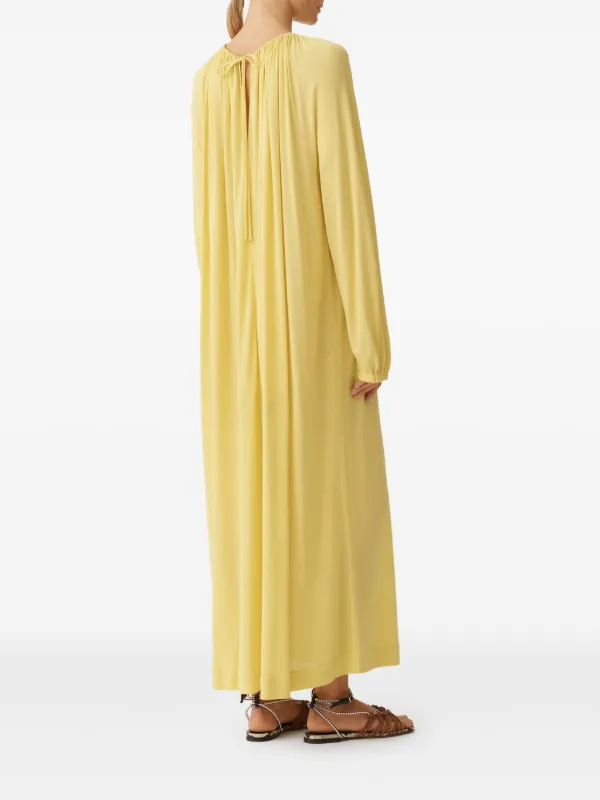 Fabiana Filippi ドレープカラー ドレス | イエロー | FARFETCH JP