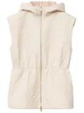 Fabiana Filippi diamond-quilted gilet - White