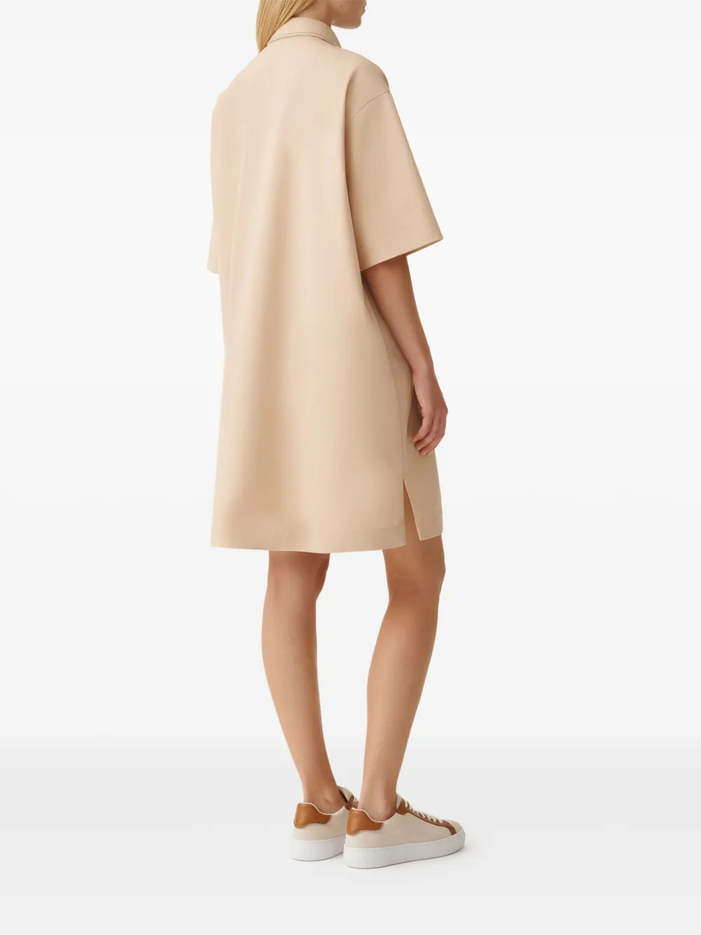 Fabiana Filippi Linnen mini-jurk Bruin