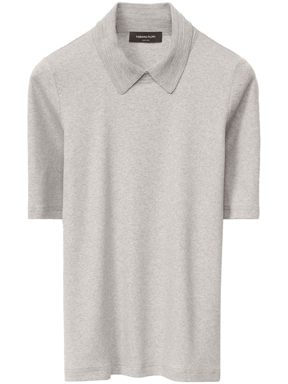 Fabiana Filippi mélange-effect polo top - Grey