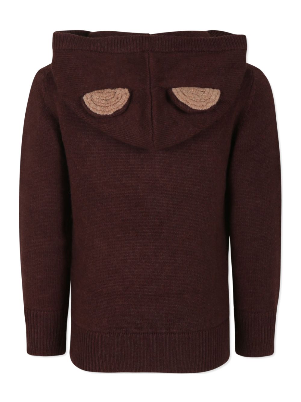 MC2 Saint Barth Kids bear-motif hoodie - Brown