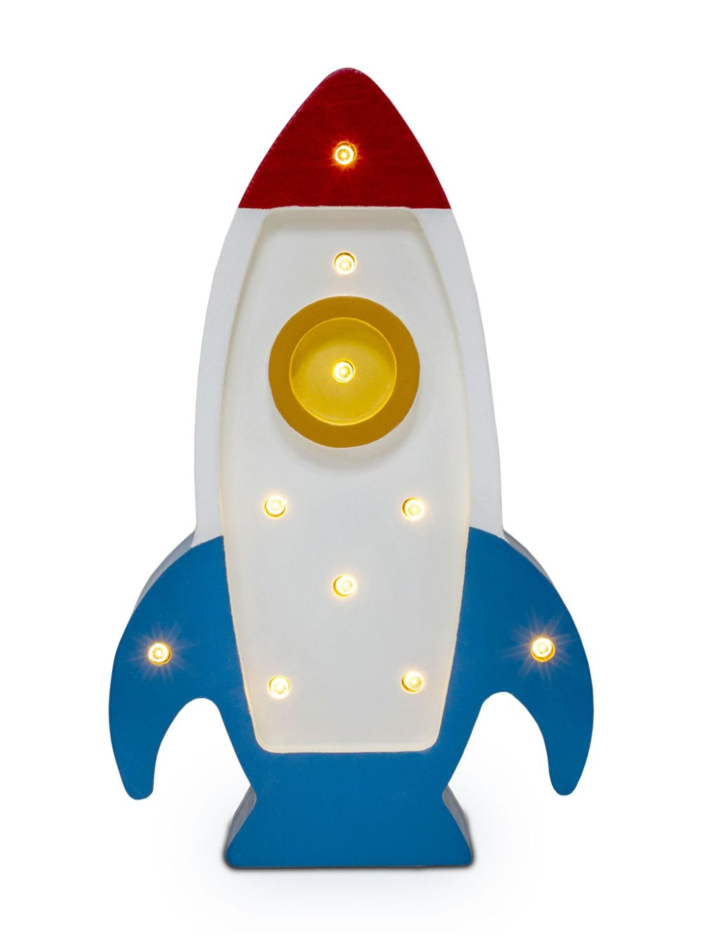 Little Lights mini Space Rocket lamp - White