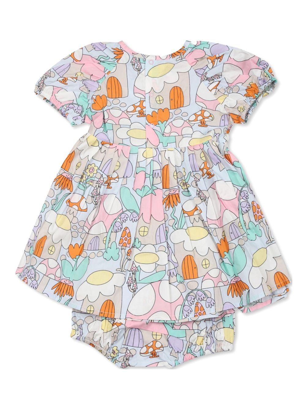 Stella McCartney Kids floral-print dress - Blauw