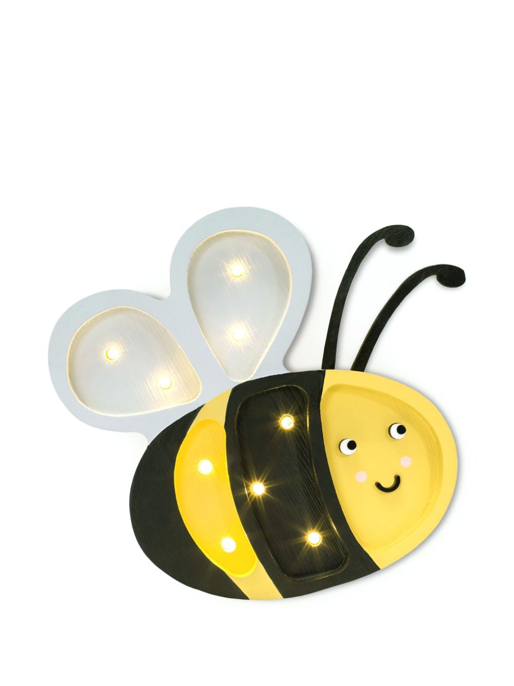 Little Lights Happy Bee lamp - Black