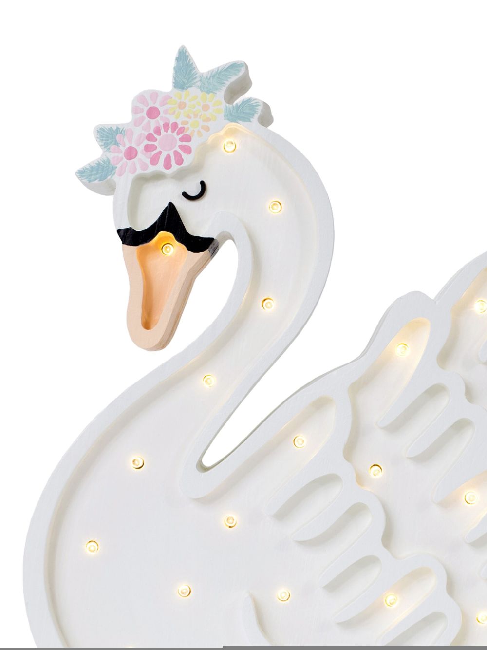 Little Lights Swan lamp - White