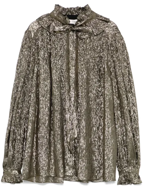 Blouse à effet métallisé - Chloé - Modalova