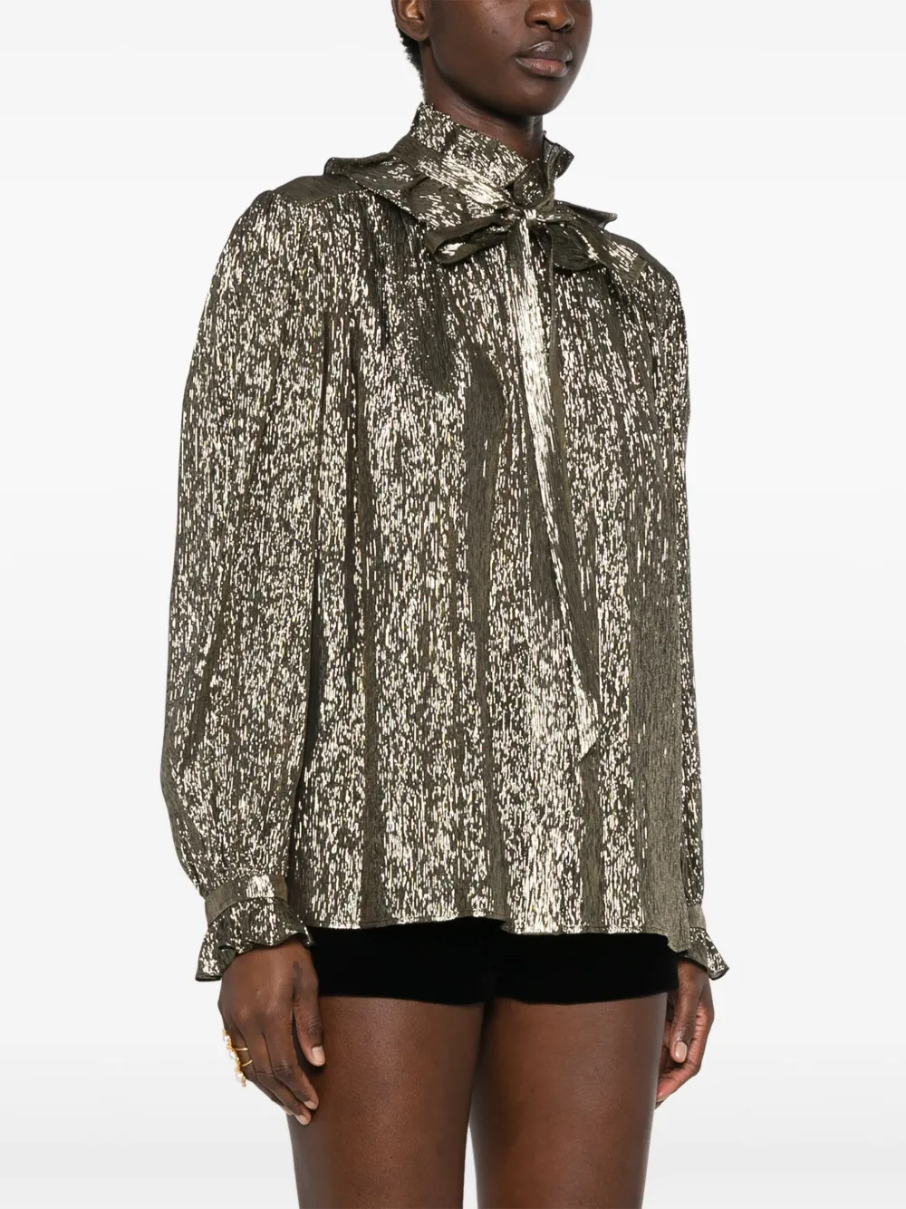 Chloé Shirt met lamé effect Zwart
