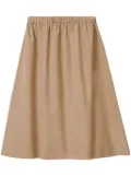 Fabiana Filippi cotton a-line skirt - Brown
