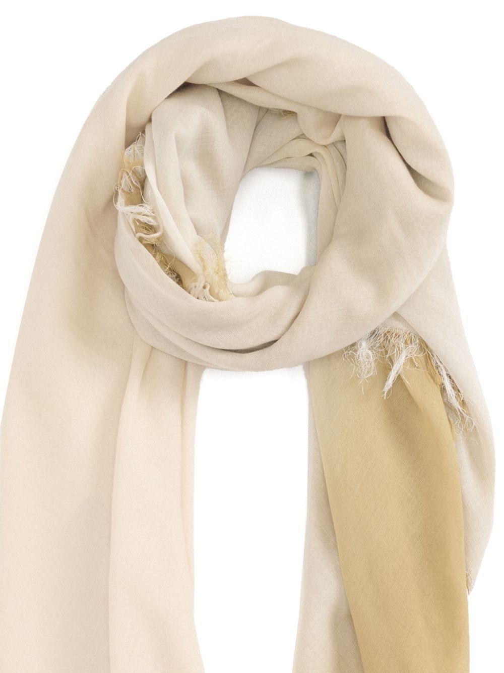 Fabiana Filippi Sjaal met kleurverloop - Beige