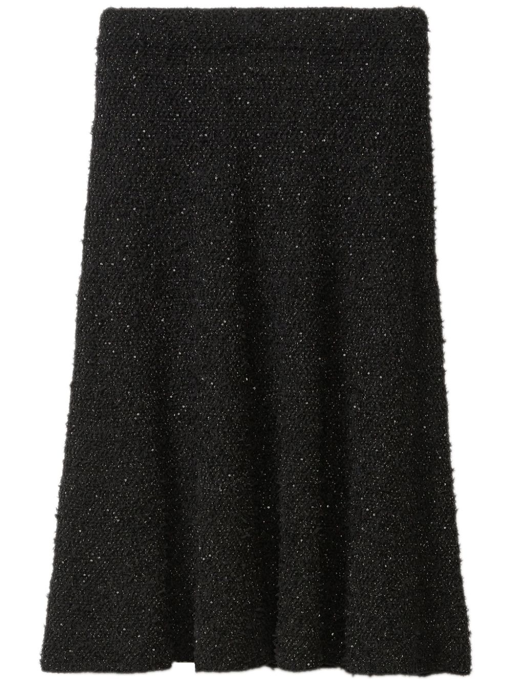 Fabiana Filippi textured-finish midi skirt – Black