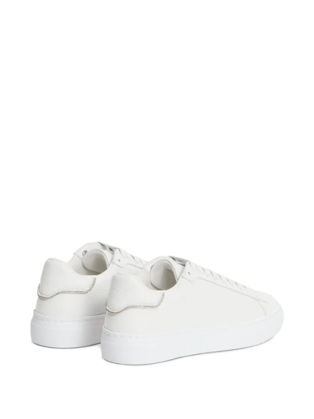 Fabiana Filippi Leren sneakers Wit