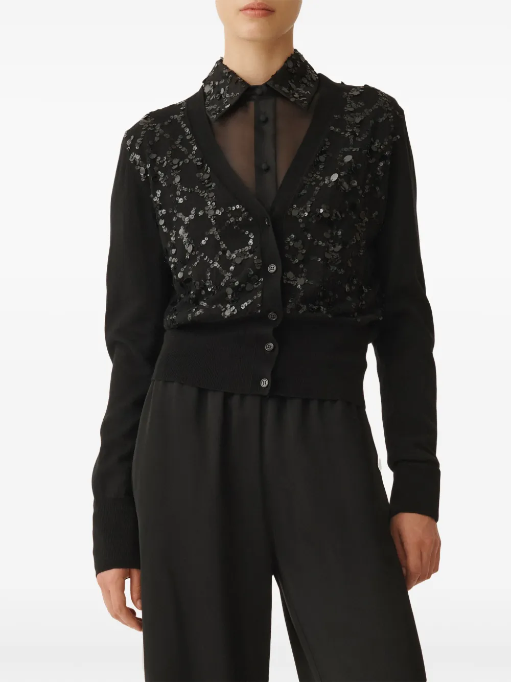 FABIANA FILIPPI SEQUINED CARDIGAN
