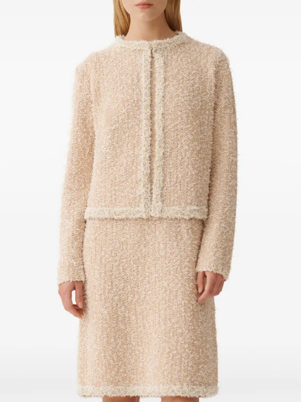 アウターその他 FABIANA FILIPPI Woman Blazer Blush Pink GCD215F211 2198 Fabiana Filippi Tweed Jacket | Pink | FARFETCH