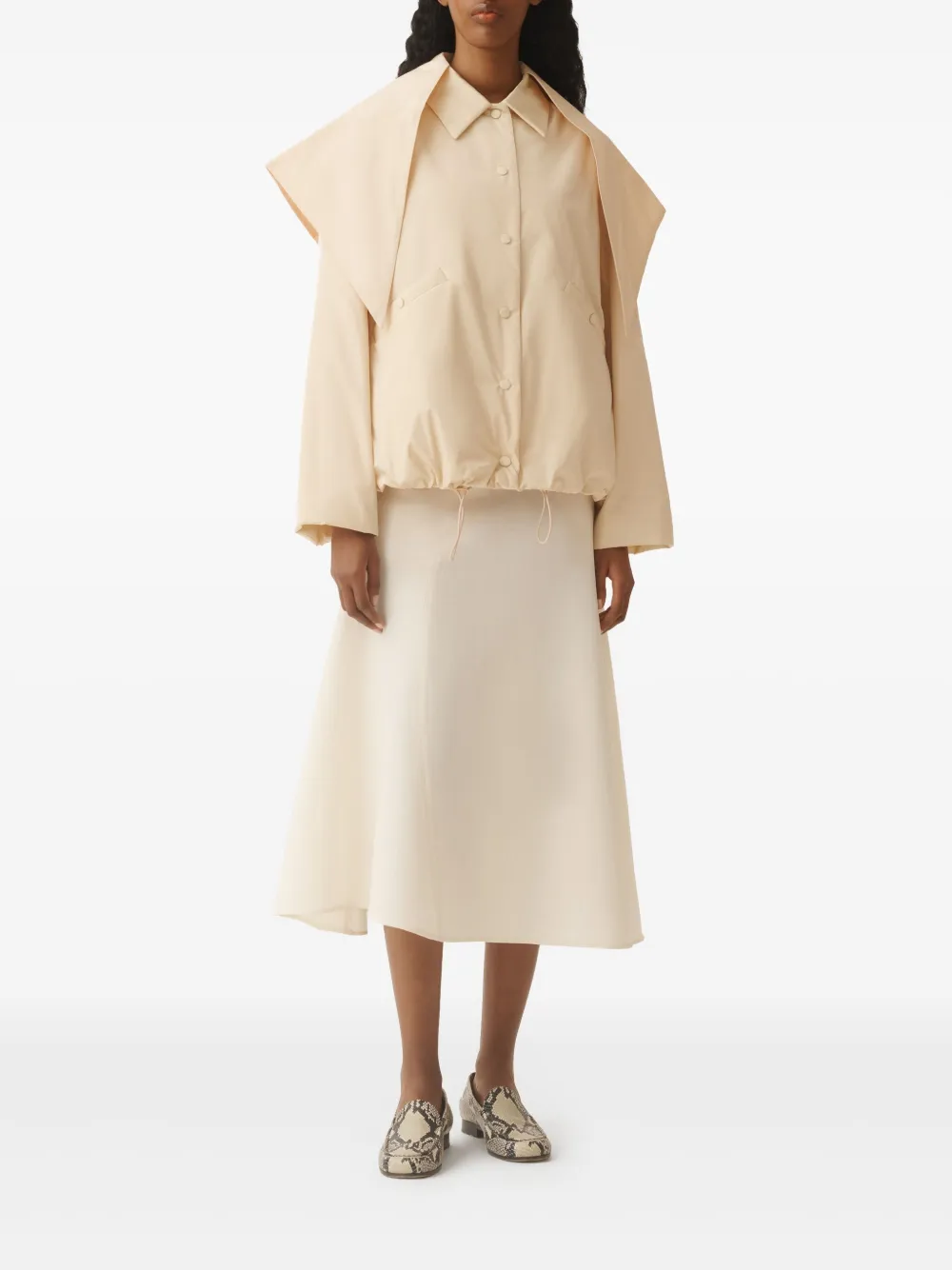 Fabiana Filippi Jack met trekkoord Beige